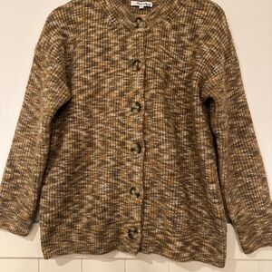 Madewell‎ Textured Brown Cardigan size XS